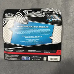 Pokemon TCG Scarlet Violet Black Bolt Tech Sticker Collection 3 Pack Blister - Image 2