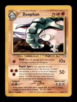 Donphan 21/111 R Neo Genesis Pokemon Unlimited - Image 1