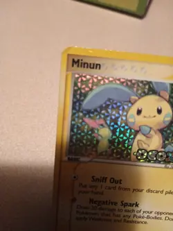 Minun 41/107 Stamped Pokemon EX Deoxys 2005 Vintage Reverse Holo MP - Image 3