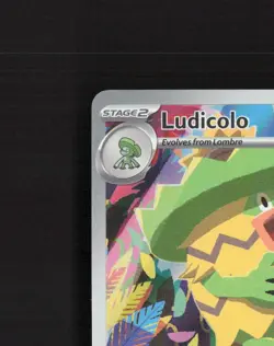 Ludicolo 095/094 Phantasmal Flames Full Art Ultra Rare Holo Pokemon Card NM - Image 3