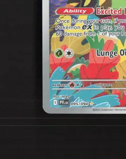Ludicolo 095/094 Phantasmal Flames Full Art Ultra Rare Holo Pokemon Card NM - Image 5