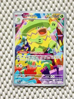 Ludicolo 095/094 Full Art Holo Pokemon ME02: Phantasmal Flames English NM #42 - Image 1