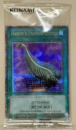 Yu-Gi-Oh! Harpie's Feather Duster EDC1-EN001 Quarter Century Secret Rare Alt NEW - Image 3