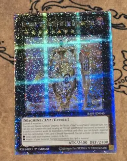 Yugioh Dingirsu, the Orcust of the Evening Star RA01-EN040 1st Edition QCSR NM - Image 1