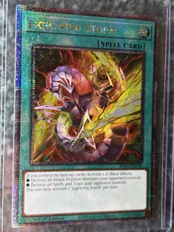 Yugioh Lightning Storm RA04-EN094 1st Edition Quarter Century Secret Rare - Image 4