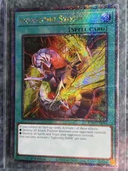 Yugioh Lightning Storm RA04-EN094 1st Edition Quarter Century Secret Rare - Image 5