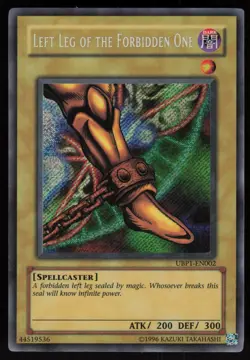 Left Leg of the Forbidden One UBP1-EN002 Secret Rare Promo Yu-Gi-Oh - Image 1