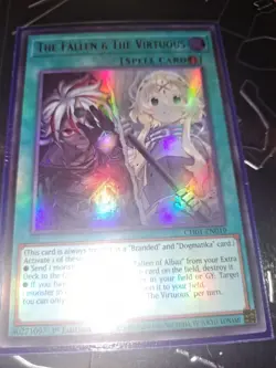 Yugioh! The Fallen & the Virtuous CH01-EN019 Ultra Rare 1st Edition Near Mint - Image 1