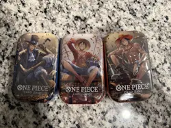 SET OF 3 One Piece TCG Vol. 2 Tins TS-02 OP-13 BRAND NEW/SEALED - Image 1