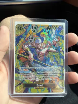 Bandai One Piece Enel EB02-052 SP Special Full Art Holo Character Card - Image 2