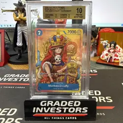 2024 One Piece Monkey D. Luffy P-043 2nd Anniversary Tournament Promo BGS 10 - Image 1