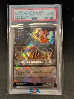 Into the Inklands | Then Along Came Zeus Enchanted Disney Lorcana #222 PSA 10 - Image 1