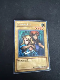 Yu-Gi-Oh! TCG Gemini Elf Labyrinth of Nightmare LON-000 Unlimited Secret Rare - Image 1
