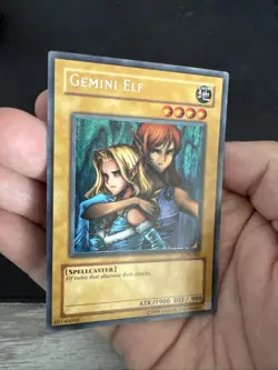 Yu-Gi-Oh! TCG Gemini Elf Labyrinth of Nightmare LON-000 Unlimited Secret Rare - Image 2