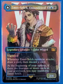 Emet-Selch, Unsundered (Borderless) Final Fantasy Foil Hades Sorcerer of Eld - Image 1