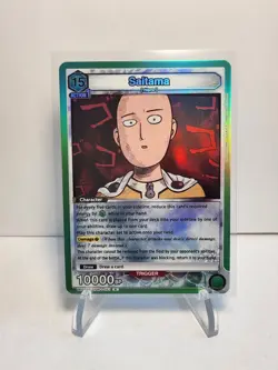 Union Arena One Punch Man Saitama R Holo UA35BT/OPM-1-061 - Image 1