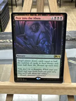 MTG *Peer Into the Abyss foil X1* (MP) Core Set 2021 Magic the Gathering - Image 1