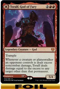 1x - Toralf, God of Fury - [SELECT] - Kaldheim - NM MTG - Image 2