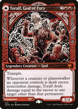 1x - Toralf, God of Fury - [SELECT] - Kaldheim - NM MTG - Image 3