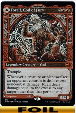 1x - Toralf, God of Fury - [SELECT] - Kaldheim - NM MTG - Image 4