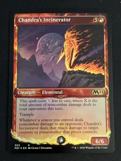 1x Foil Chandra's Incinerator (302) Core Set 2021 NM MTG Magic the Gathering x1 - Image 1