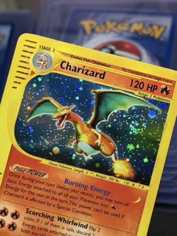 Pokemon Charizard 2002 Expedition Base Set 006/165 Holo Rare Card TCG 🌀Swirl🌀 - Image 1