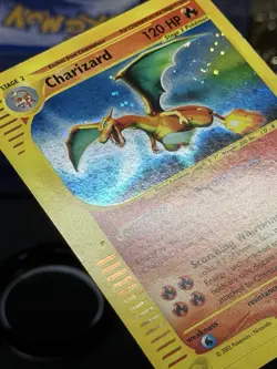 Pokemon Charizard 2002 Expedition Base Set 006/165 Holo Rare Card TCG 🌀Swirl🌀 - Image 5