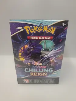 Pokemon SWSH Chilling Reign Build Battle Box New Sealed, 4-Pack + unique promo - Image 1