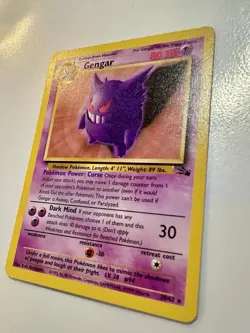 GENGAR Pokemon Gengar Fossil 5/62 Rare Unlimited Card English 1999 LP+ Non-Holo - Image 2