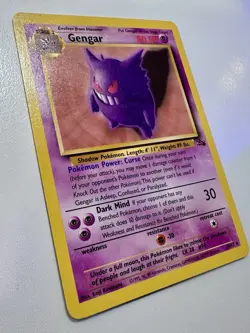 GENGAR Pokemon Gengar Fossil 5/62 Rare Unlimited Card English 1999 LP+ Non-Holo - Image 3