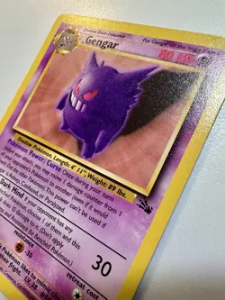 GENGAR Pokemon Gengar Fossil 5/62 Rare Unlimited Card English 1999 LP+ Non-Holo - Image 4