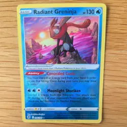RADIANT GRENINJA 046/189 POKEMON CARD (ASTRIAL RADIANCE SET) HOLO - Image 1