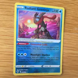 RADIANT GRENINJA 046/189 POKEMON CARD (ASTRIAL RADIANCE SET) HOLO - Image 3