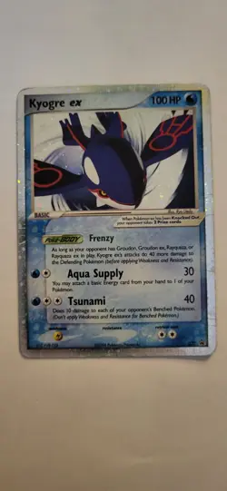 Pokemon Kyogre ex 037 Nintendo Promo Holo English TCG Card 2006 Basic - Image 1