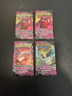 Pokemon TCG Fusion Strike Booster Pack - 4 total - Image 1