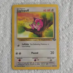 Wizards of the Coast Jigglypuff Jungle Common Pokemon Card 54/64 Regular - Image 1