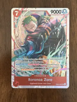 Bandai One Piece Roronoa Zoro EB04-007 Egghead Character Card 9000 Power - Image 1