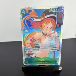 Nami OP14-031 Super Rare Special Holo Character Card 2000 Power Blocker - Image 1