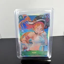 Nami OP14-031 Super Rare Special Holo Character Card 2000 Power Blocker - Image 3