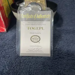 Pokemon Togepi 1999 23K Gold Plated Trading Card Original Packaging Red Box - Image 2