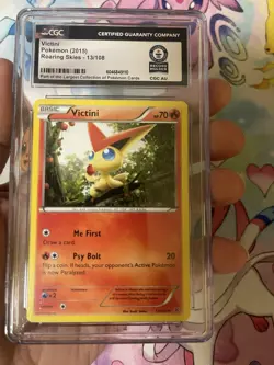 Pokemon XY Roaring Skies Victini Card 13/108 Rare-CGC World Record-1of 1 🔥 🔥 - Image 2
