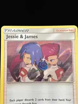 Jesse & James 58/68 - Pokemon Hidden Fates Card - NM - Image 2