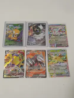 Pokemon Leafeon-Sylveon Ex Holos-Promo-Scraggy Illustration Rare Holo Card Lot - Image 1
