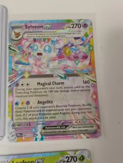 Pokemon Leafeon-Sylveon Ex Holos-Promo-Scraggy Illustration Rare Holo Card Lot - Image 5