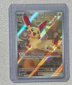 Plusle 193/182 Pokemon TCG Paradox Rift Illustration Rare Card NM Condition - Image 1