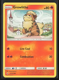 Growlithe Common SM - Unbroken Bonds 21/214 LP Pokemon Card - Image 1