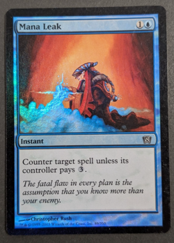 MTG Card - 1x Mana Leak - Eighth (8th) Edition - LP Foil - Magic The Gathering - Image 1