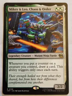Mikey & Leo, Chaos & Order Teenage Mutant Ninja Turtles Regular Rare NM+ - Image 1