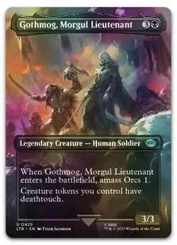 Gothmog, Morgul Lieutenant (Borderless) #429 (Foil) NM Lord of the Rings - Image 1