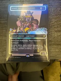 Bebop, Skull & Crossbones (Borderless) (Surge Foil) Commander: Teenage Mutant... - Image 1